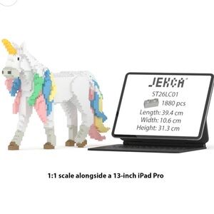 JEKCA Unicorn 01S | Unicorn Plastic Building Blocks | Age 14+